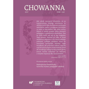 „Chowanna” 2018. T. 1 (50) Perspektywy edukacji małego dziecka w kontekście zmian oświatowych [E-Book] [pdf]