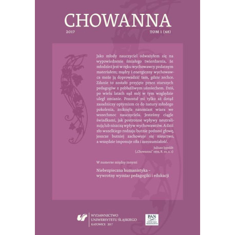 „Chowanna” 2018. T. 1 (50) Perspektywy edukacji małego dziecka w kontekście zmian oświatowych [E-Book] [pdf]