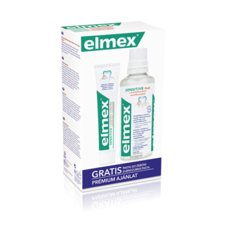 Elmex Zestaw w kasecie Sensitive (płyn do płukania ust 400ml + pasta do zębów 75ml)