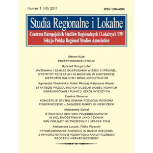 Studia Regionalne i Lokalne nr 1(43)/2011 [E-Book] [pdf]