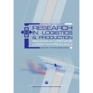 Research in Logistics & Production - Badania w dziedzinie logistyki i produkcji, Vol. 2, No. 2, 2012 [E-Book] [pdf]