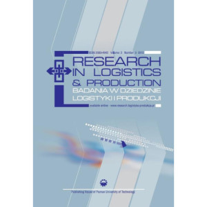 Research in Logistics & Production - Badania w dziedzinie logistyki i produkcji, Vol. 2, No. 3, 2012 [E-Book] [pdf]