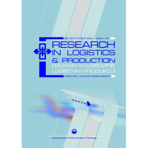 Research in Logistics & Production - Badania w dziedzinie logistyki i produkcji, Vol. 1, No. 1, 2011 [E-Book] [pdf]