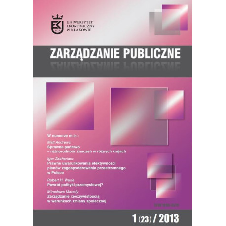 Zarządzanie Publiczne nr 1(23)/2013 [E-Book] [pdf]