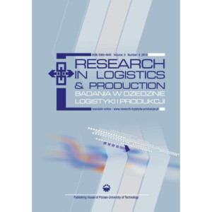 Research in Logistics & Production - Badania w dziedzinie logistyki i produkcji, Vol. 3, No. 4, 2013 [E-Book] [pdf]