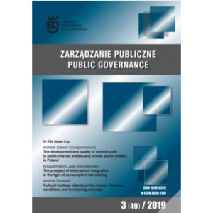 Zarządzanie Publiczne nr 3(49)/2019 [E-Book] [pdf]