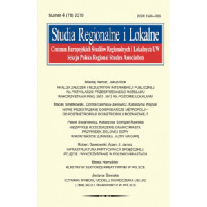 Studia Regionalne i Lokalne nr 4(78)/2019 [E-Book] [pdf]