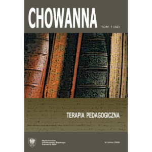 „Chowanna” 2009, R. 52 (65), T. 1 (32) Terapia pedagogiczna [E-Book] [pdf]