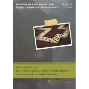 „Problemy Edukacji, Rehabilitacji i Socjalizacji Osób Niepełnosprawnych”. T. 22, nr 1/2016 [E-Book] [pdf]