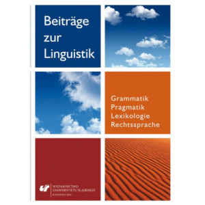 Beiträge zur Linguistik. Grammatik – Pragmatik – Lexikologie – Rechtssprache [E-Book] [pdf]