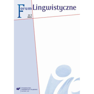 „Forum Lingwistyczne” 2015, nr 2 [E-Book] [pdf]