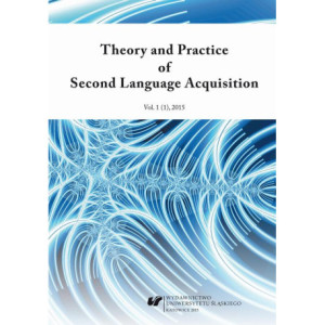 „Theory and Practice of Second Language Acquisition” 2015. Vol. 1 (1) [E-Book] [pdf]