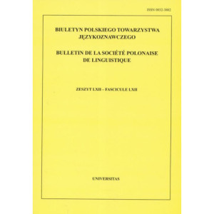 Biuletyn Polskiego Towarzystwa Językoznawczego. Zeszyt LXIX [E-Book] [pdf]