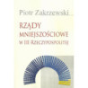 Rządy mniejszościowe w III Rzeczypospolitej [E-Book] [pdf]