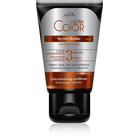 JOANNA Ultra Color Koloryzująca odżywka do włosów 3-minutowa - odcienie brązu 100 g