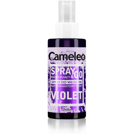 DELIA COSMETICS CAMELEO Spray & Go Fioletowy spray koloryzujący do włosów 150ml