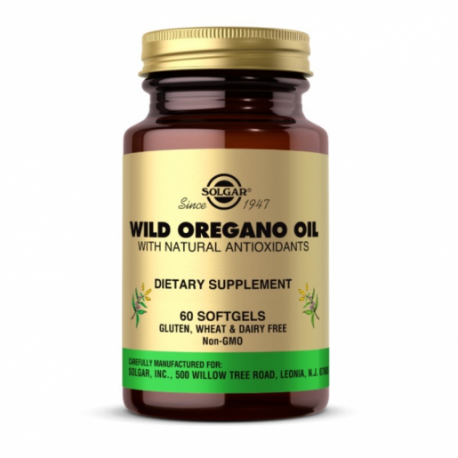 Solgar Wild Oregano Oil (Olej z dzikiego oregano) 175mg 60 kaps. żelowych