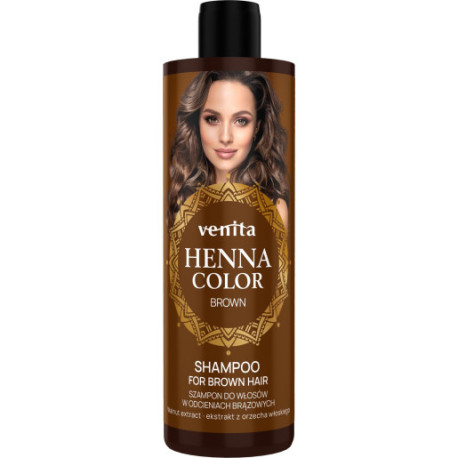 VENITA Henna Color Szampon do włosów w odcieniach brązowych - Brown 300ml