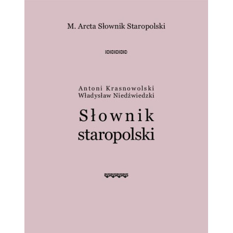 M. Arcta Słownik staropolski [E-Book] [mobi]