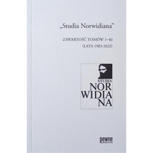 „Studia Norwidiana”. Zawartość tomów 1-40 (lata 1983-2022) [E-Book] [pdf]