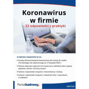 Koronawirus w firmie – 32 odpowiedzi na pytania pracodawców [E-Book] [pdf]