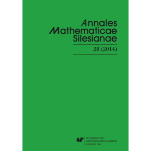 "Annales Mathematicae Silesianae". T. 28 (2014) [E-Book] [pdf]