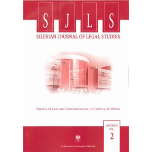 „Silesian Journal of Legal Studies”. Contents Vol. 2 [E-Book] [pdf]