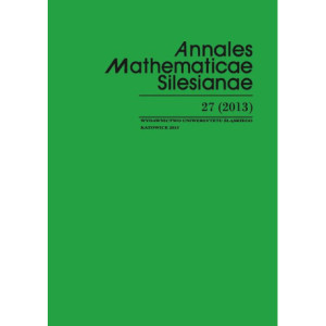 Annales Mathematicae Silesianae. T. 27 (2013) [E-Book] [pdf]