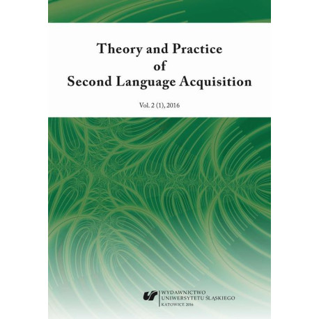 „Theory and Practice of Second Language Acquisition” 2016. Vol. 2 (1) [E-Book] [pdf]