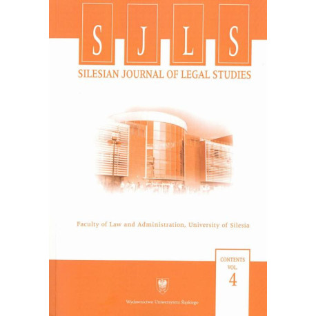 „Silesian Journal of Legal Studies”. Contents Vol. 4 [E-Book] [pdf]