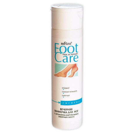Belita Foot care Wieczorna kąpiel do stóp z naturalnymi olejkami eterycznymi, 250 ml
