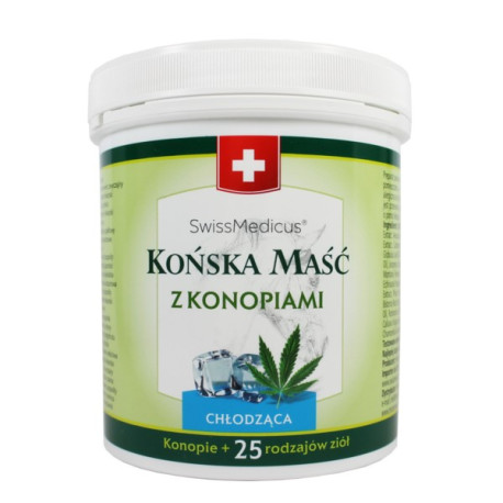 SwissMedicus Końska Maść z konopiami chłodząca 500