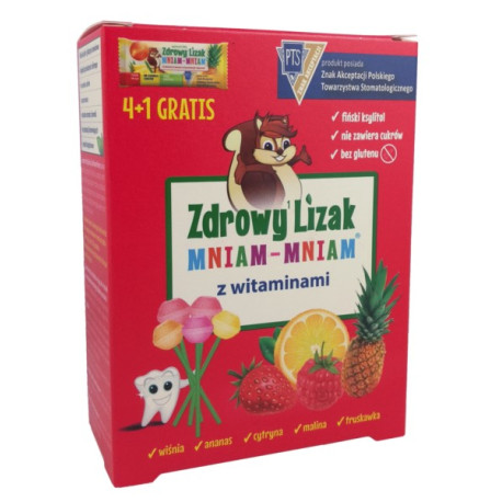 Starpharma Zdrowy Lizak Mniam Mniam Z Witamin 4+1