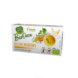 BioOaza Bulion drobiowy, Kostka rosołowa 66g BIO