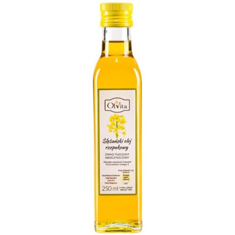 Olvita Olej Rzepakowy Zimno Tłoczony 250Ml