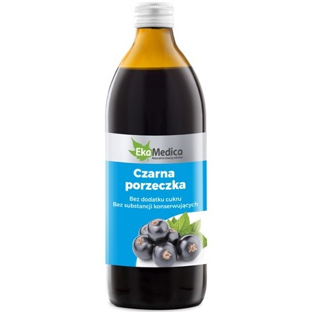 Ekamedica Czarna Porzeczka 0,5L Sok 100%