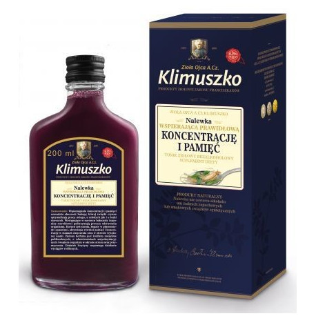 Klimuszko Nalewka Wspierająca Pamięć 200 ml
