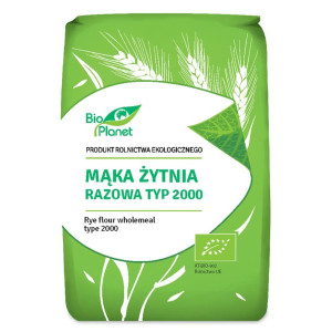 BIO PLANET Mąka żytnia razowa typ 2000 BIO 1kg