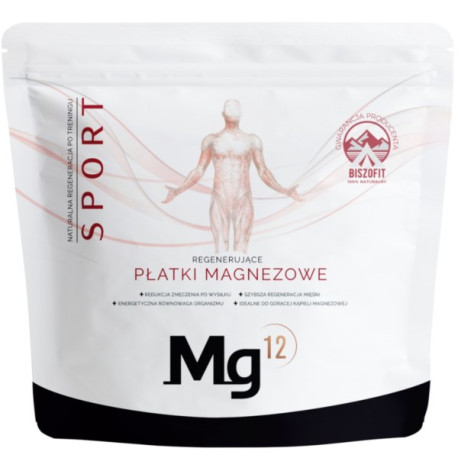 Mg12 Płatki Magnezowe Do Kąpieli Sport 1KgBiszofit