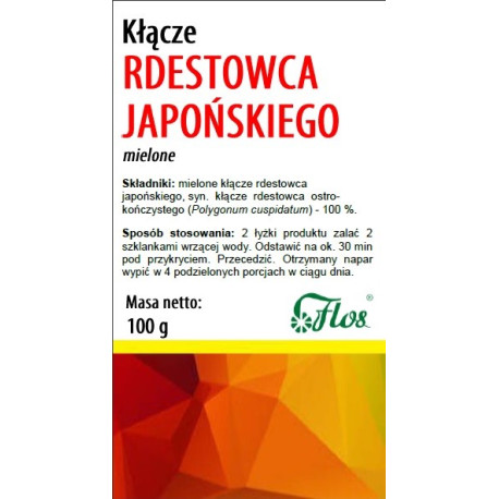 Flos Rdestowiec Japoński Kłącze 100 G Spożywczy