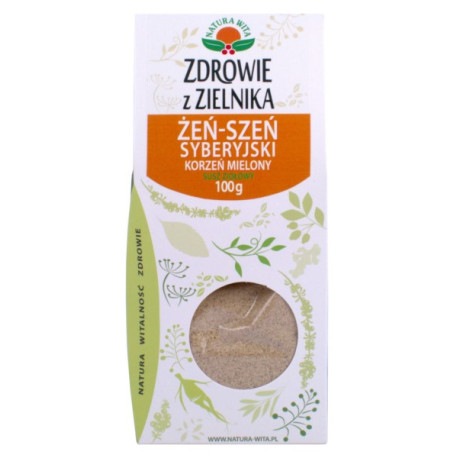 Natura Wita Żeń-Szeń Syberyjski Korzeń Mielony 100