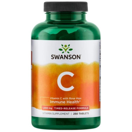 Swanson Witamina C 1000 O Przedłużonym Wchł. 250 T