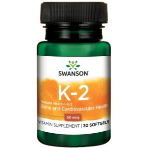 Swanson Witamina K2 Naturalna 50 Mcg 30 K