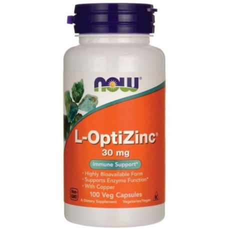 Now Foods L-Optizinc 30 Mg 100 K