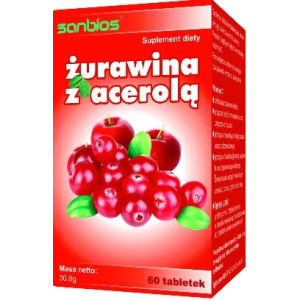 Sanbios Żurawina Z Acerolą 60 T
