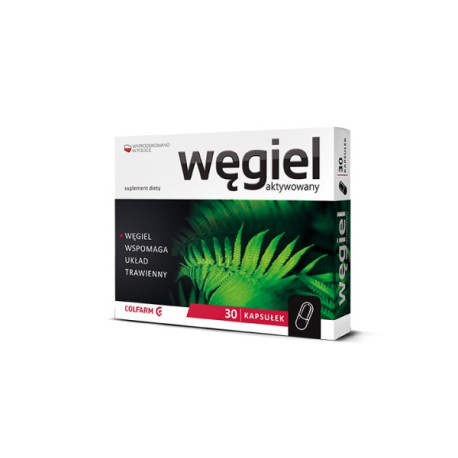 Colfarm Węgiel Aktywowany 30 Kaps.