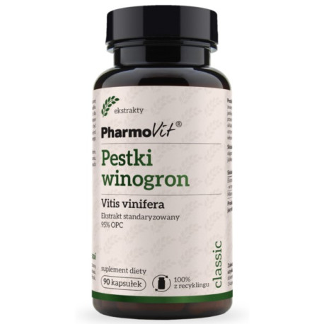 Pharmovit Pestki Winogron stan.95% OPC 90 kap