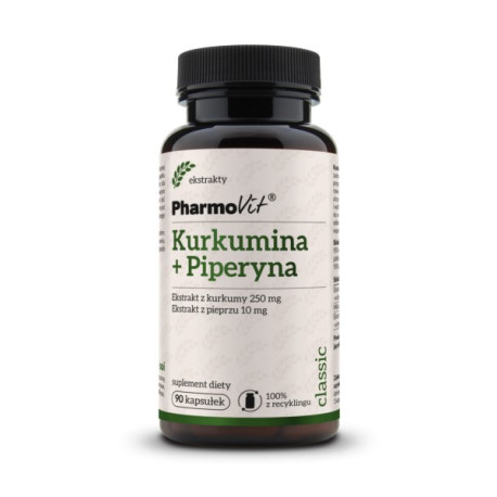 Pharmovit Kurkumina Piperyna ekstrakt 90 kapsułek