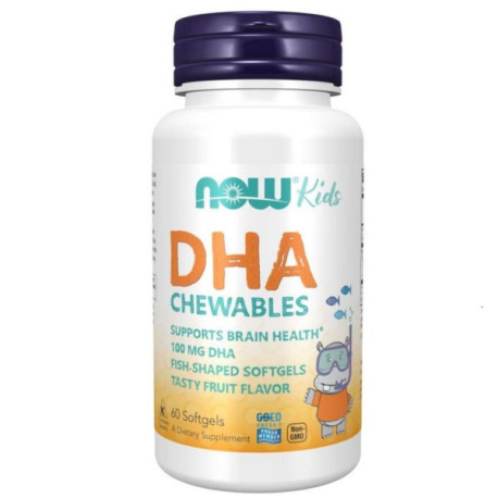Now Foods Kids Dha 100 Mg 60 K Smak Owocowy