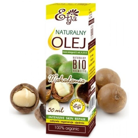 Etja Olej Makadamia Bio 50Ml Odżywia I Nawilża